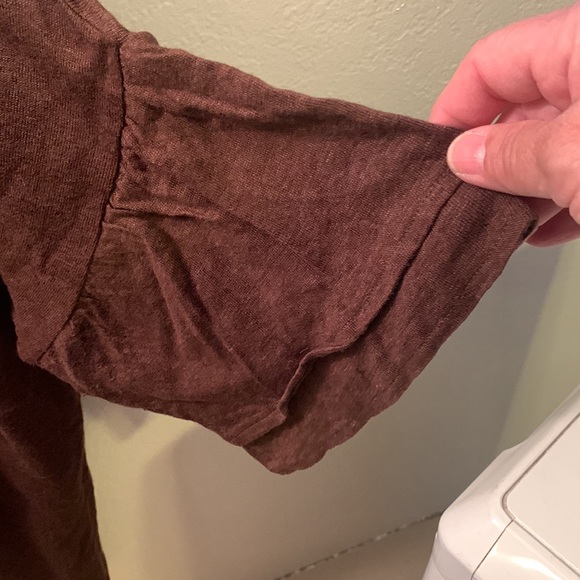 JJill Linen Flutter Sleeve Tee - Picture 3 of 5